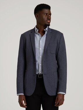 American Tall Core Blazer for Tall Men in Navy Diagonal Size LL / Extra Tall / N
